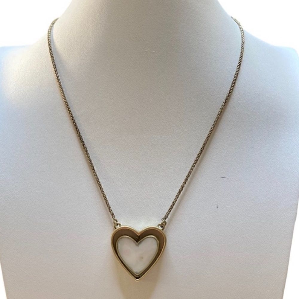 Lucky Brand Heart Within a Heart Necklace. Can be worn two ways.